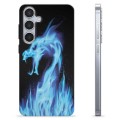 Funda de TPU para Samsung Galaxy S24+ - Dragón de Fuego Azul