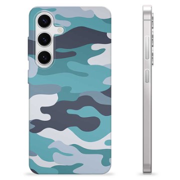 Funda de TPU para Samsung Galaxy S24 - Camuflaje Azul