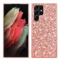Funda Híbrida Glitter Series para Samsung Galaxy S24 Ultra - Rosa Dorado