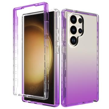 Carcasa Híbrida Gradient Series para Samsung Galaxy S24 Ultra - Púrpura / Transparente