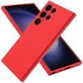 Funda de Silicona Líquida para Samsung Galaxy S24 Ultra - Rojo
