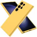 Funda de Silicona Líquida para Samsung Galaxy S24 Ultra - Amarillo
