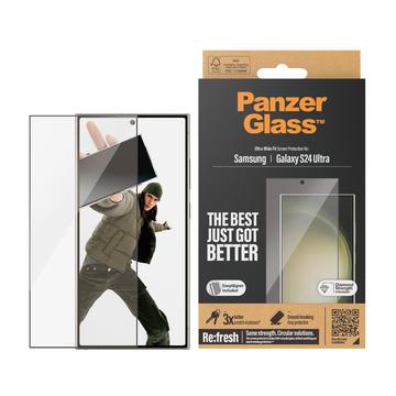 Protector de Pantalla - 9H - PanzerGlass Ultra-Wide Fit EasyAligner para Samsung Galaxy S24 Ultra - Borde Negro