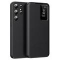 Funda Samsung Galaxy S24 Ultra Smart Clear View Flip con ranura para tarjetas - Negro