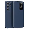 Funda Samsung Galaxy S24 Ultra Smart Clear View Flip con ranura para tarjetas - Zafiro