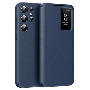 Funda Samsung Galaxy S24 Ultra Smart Clear View Flip con ranura para tarjetas - Zafiro