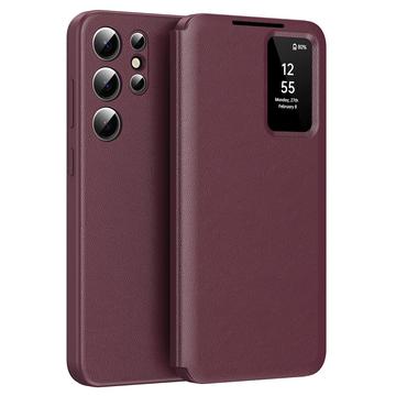 Funda Samsung Galaxy S24 Ultra Smart Clear View Flip con ranura para tarjetas