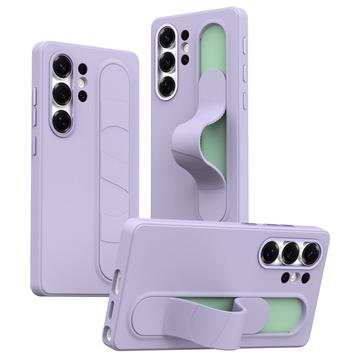 Funda híbrida Smart Samsung Galaxy S24 Ultra con agarre de pie - Morado