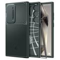 Samsung Galaxy S24 Ultra Spigen Optik Armor Case - Dark Green