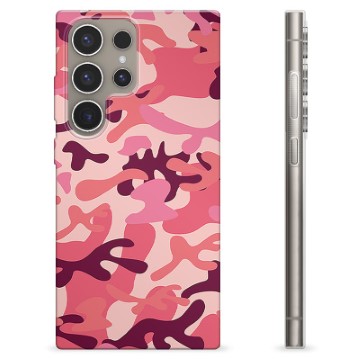 Funda de TPU para Samsung Galaxy S24 Ultra - Camuflaje Rosa