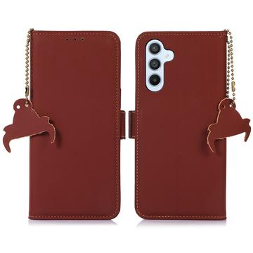 Funda con RFID para Samsung Galaxy S24 - Estilo Cartera - Marrón