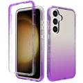 Carcasa Híbrida Gradient Series para Samsung Galaxy S24+ - Púrpura / Transparente