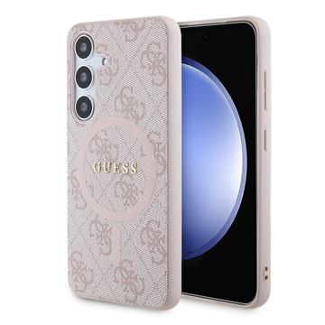 Samsung Galaxy S24 Guess 4G Funda con Anillo de Color - Compatible con MagSafe