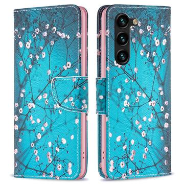 Funda Cartera Wonder Series para Samsung Galaxy S24+ - Flores Blancas