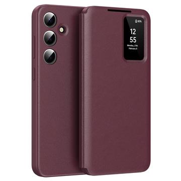 Funda Samsung Galaxy S24+ Smart Clear View Flip con ranura para tarjetas