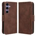 Funda tipo billetera con tarjetero para Samsung Galaxy S25 - Marrón