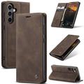 Funda Caseme Serie 013 para Samsung Galaxy S25 - Estilo Cartera - Café