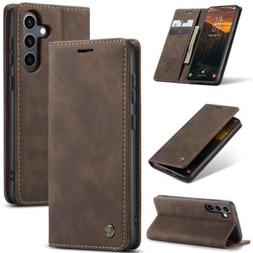 Funda Caseme Serie 013 para Samsung Galaxy S25 - Estilo Cartera - Café