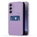 Funda magnética Samsung Galaxy S25 Dux Ducis Rafi II con soporte y ranuras para tarjetas - Morado