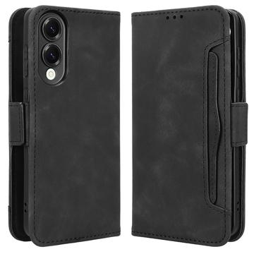 Funda tipo billetera con tarjetero para Samsung Galaxy S25 Edge - Negra