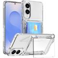 Funda transparente con tarjetero para Samsung Galaxy S25 Edge