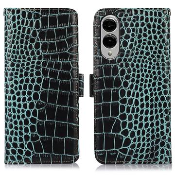 Funda Crocodile con RFID para Samsung Galaxy S25 Edge - Estilo Cartera