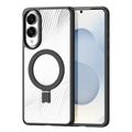Funda híbrida Dux Ducis Aimo compatible con MagSafe para Samsung Galaxy S25 Edge - Negro