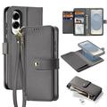 Funda de piel Samsung Galaxy S25 Edge Dux Ducis Lawa con tapa magnética - Gris