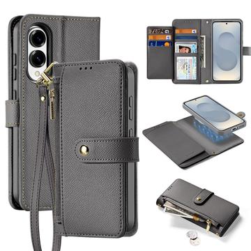 Funda de piel Samsung Galaxy S25 Edge Dux Ducis Lawa con tapa magnética
