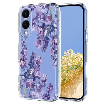 Funda de TPU Samsung Galaxy S25 Edge con estampado floral - Glicina