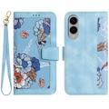 Samsung Galaxy S25 Edge Funda Floral para Cartera con Ranuras para Tarjetas