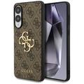 Funda híbrida Guess 4G Big Metal Logo para Samsung Galaxy S25 Edge - Marrón