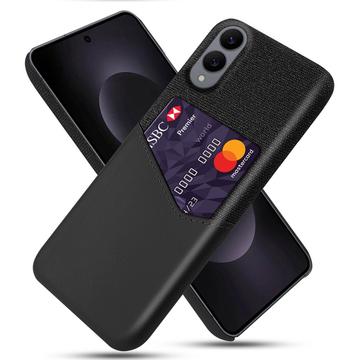 Carcasa con Ranura para Tarjeta KSQ para Samsung Galaxy S25 Edge - Negro