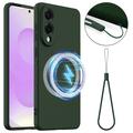 Funda de Silicona Líquida para Samsung Galaxy S25 Edge - Compatible con MagSafe - Verde Oscuro