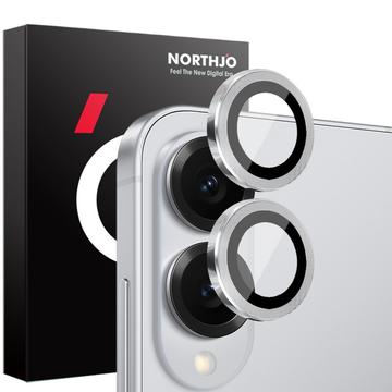 Samsung Galaxy S25 Edge Northjo Juego de protectores de lente de cámara - Plata