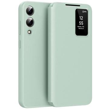 Funda Samsung Galaxy S25 Edge Smart Clear View Flip con ranura para tarjetas