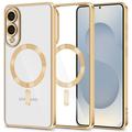 Funda Tech-Protect MagFlex para Samsung Galaxy S25 Edge - Compatible con MagSafe - Transparente / Dorado