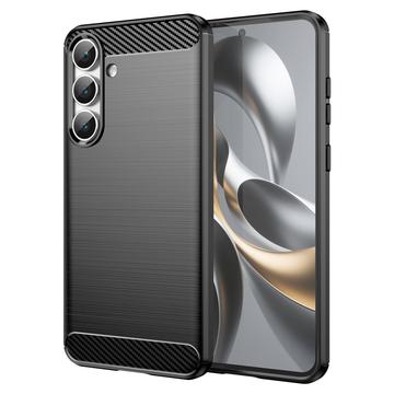 Carcasa de TPU Brushed para Samsung Galaxy S25 FE - Fibra de Carbono