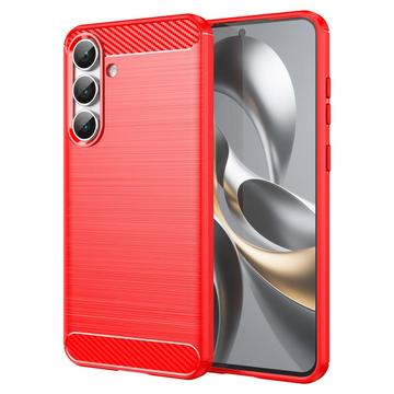 Carcasa de TPU Brushed para Samsung Galaxy S25 FE - Fibra de Carbono