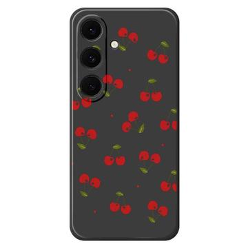 Funda de TPU Samsung Galaxy S25 FE con estampado de cerezas