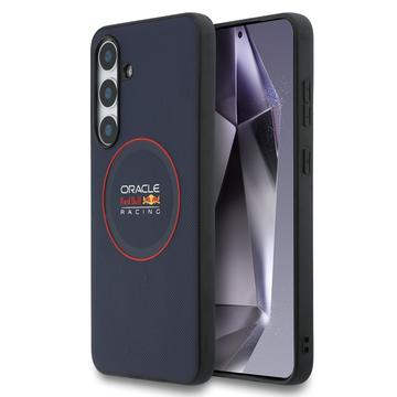 Funda de silicona líquida MagSafe Samsung Galaxy S25 FE Oracle Red Bull Racing Red Ring - Azul Marino