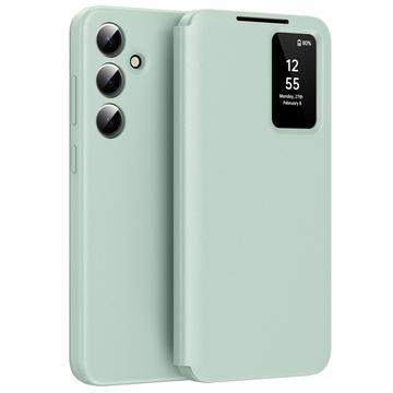 Funda Samsung Galaxy S25 FE Smart Clear View Flip con ranura para tarjetas