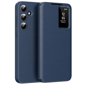 Funda Samsung Galaxy S25 FE Smart Clear View Flip con ranura para tarjetas - Zafiro