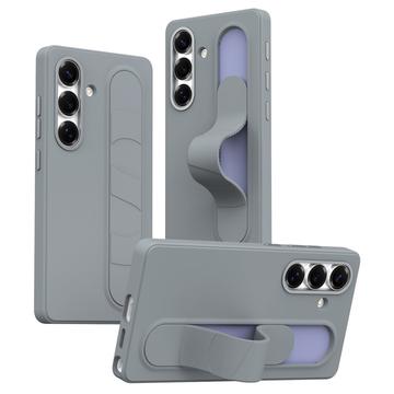 Funda híbrida Smart Samsung Galaxy S25 FE con agarre de pie - Gris oscuro