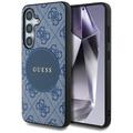 Funda Samsung Galaxy S25 Guess 4G Round Patch Classic Logo - Compatible con MagSafe - Azul