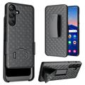 Carcasa Híbrida con Clip de Cinturón para Samsung Galaxy S25 - Gris