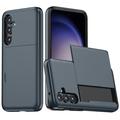 Funda híbrida con ranura para tarjetas deslizante para Samsung Galaxy S25