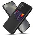 Carcasa con Ranura para Tarjeta KSQ para Samsung Galaxy S25 - Negro