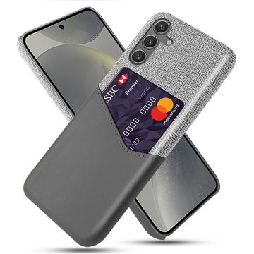 Carcasa con Ranura para Tarjeta KSQ para Samsung Galaxy S25 - Gris