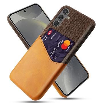 Carcasa con Ranura para Tarjeta KSQ para Samsung Galaxy S25 - Naranja